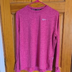 Nike Pink Long Sleeve Shirt DRYFIT